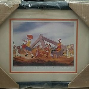 Winnie the Pooh and the Blustery Day print
